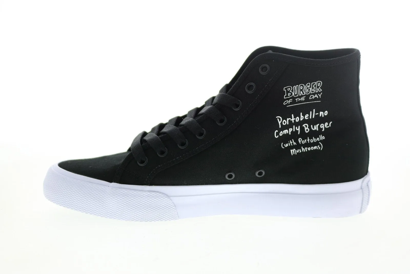 DC Bobs Burgers Manual HI Men's Black Collaboration Limited Edition Sneakers Shoes