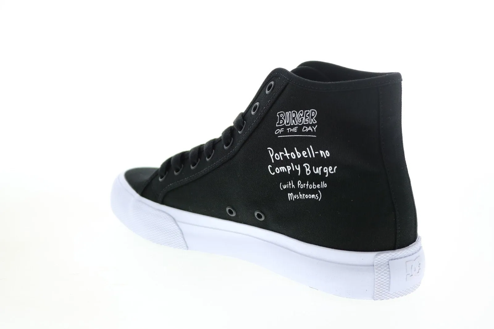 DC Bobs Burgers Manual HI Men's Black Collaboration Limited Edition Sneakers Shoes