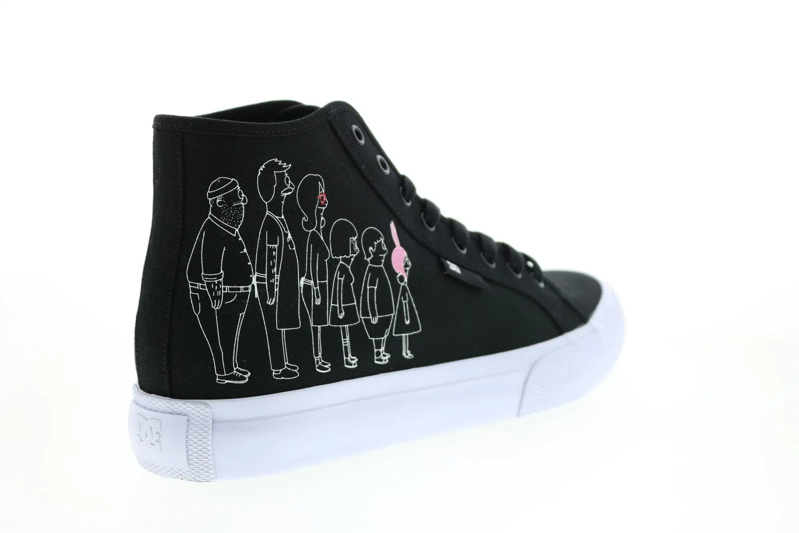 DC Bobs Burgers Manual HI Men's Black Collaboration Limited Edition Sneakers Shoes