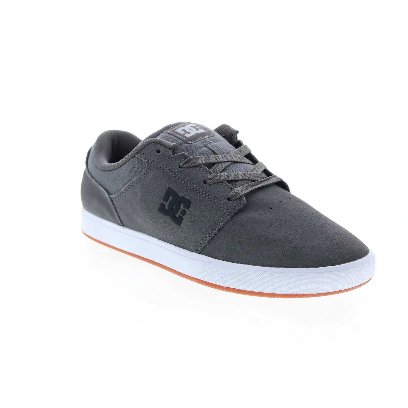 DC Crisis 2 Men's Gray Suede Skate Sneakers - ADYS100657