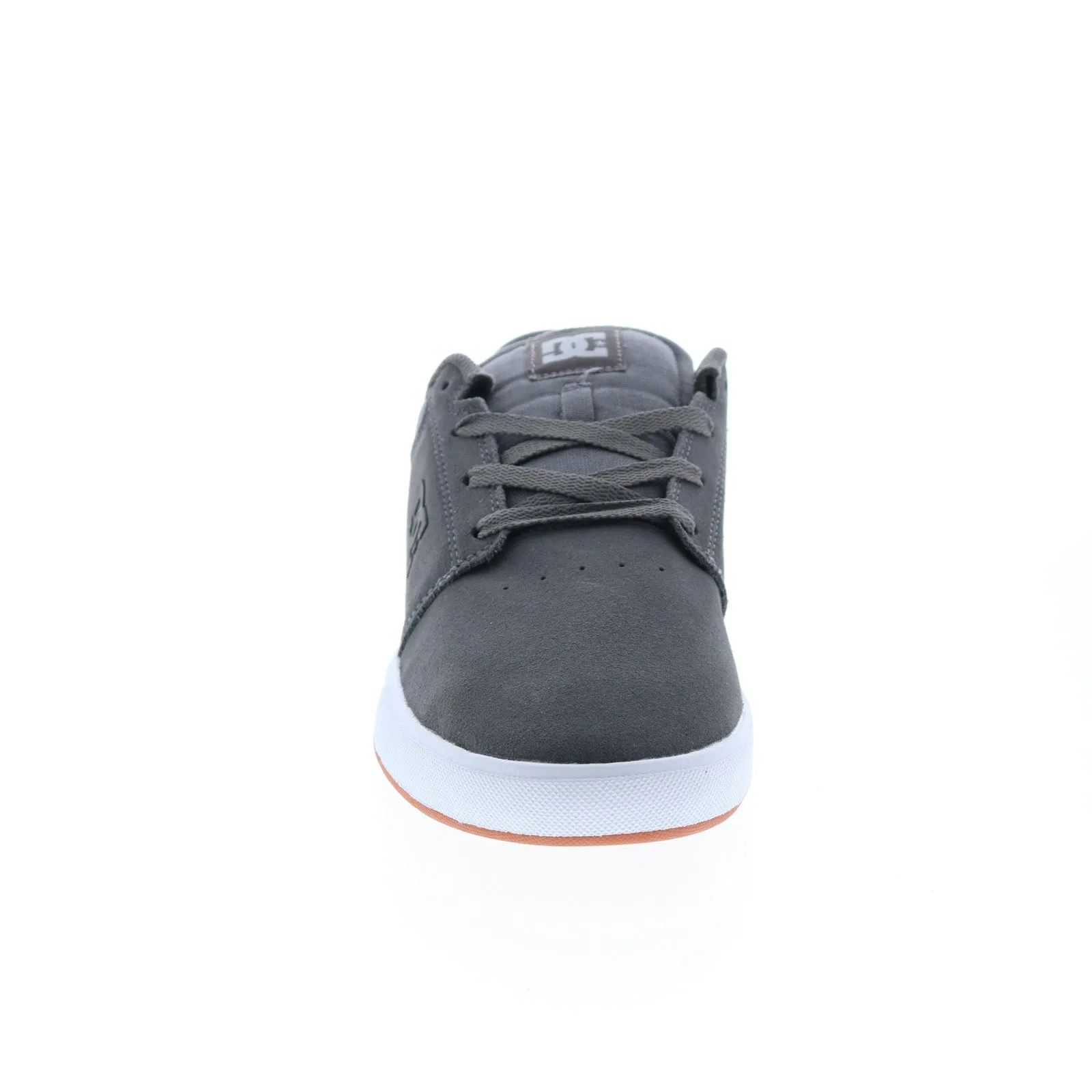 DC Crisis 2 Men's Gray Suede Skate Sneakers - ADYS100657