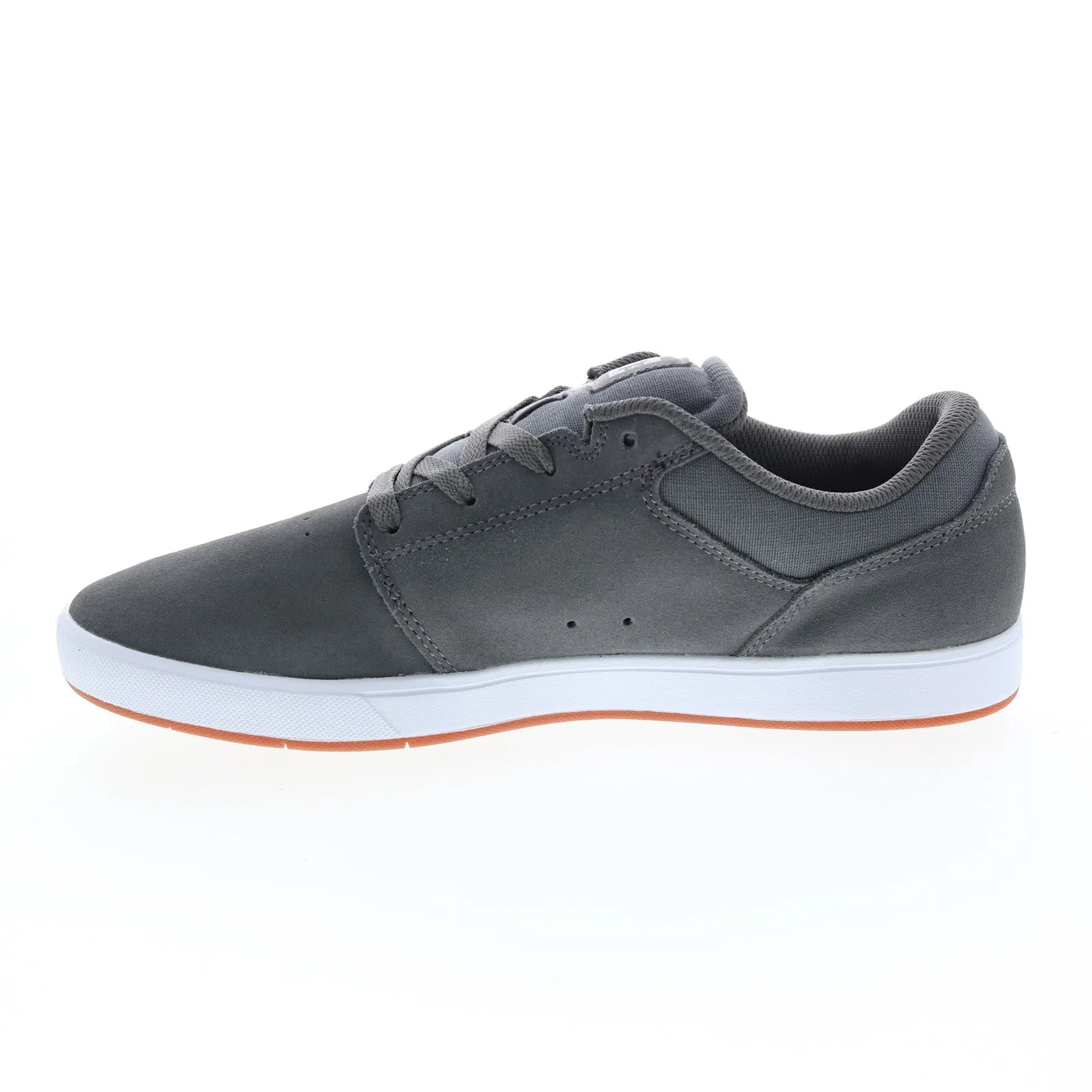 DC Crisis 2 Men's Gray Suede Skate Sneakers - ADYS100657