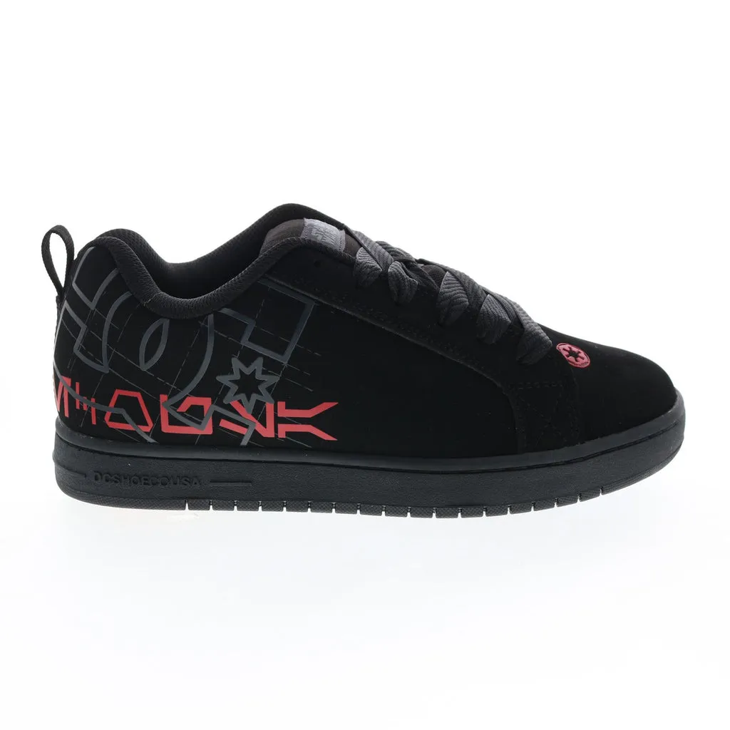 DC Star Wars Court Graffik Men's Black Nubuck Collaboration Sneakers - Shoes