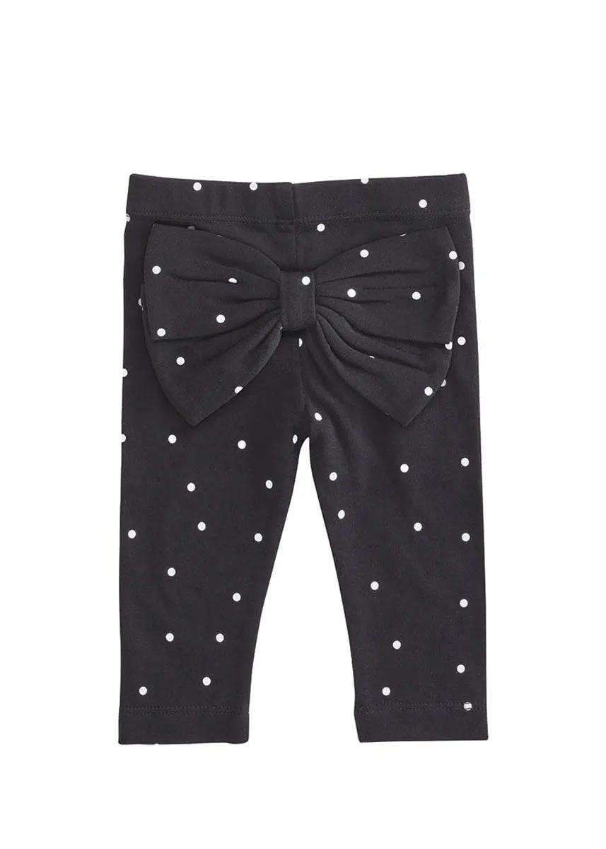 Dot Pattern Bow Leggings