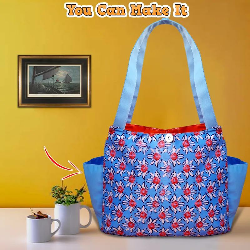 Download Double Pocket Shopping Bag PDF Pattern - 3 Sizes