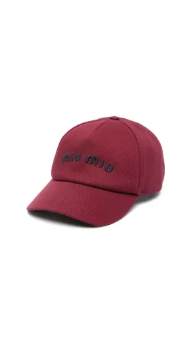 Drill Baseball Cap Dark Red