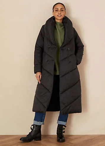 Ethically Crafted Padded Maxi Coat by Monsoon