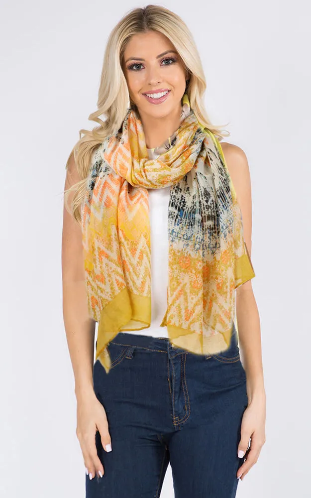 Ethnic Print Oblong Scarf ESC10232.