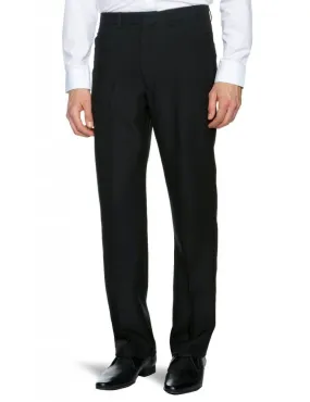 Black Hopsack Weave Trousers at Farah