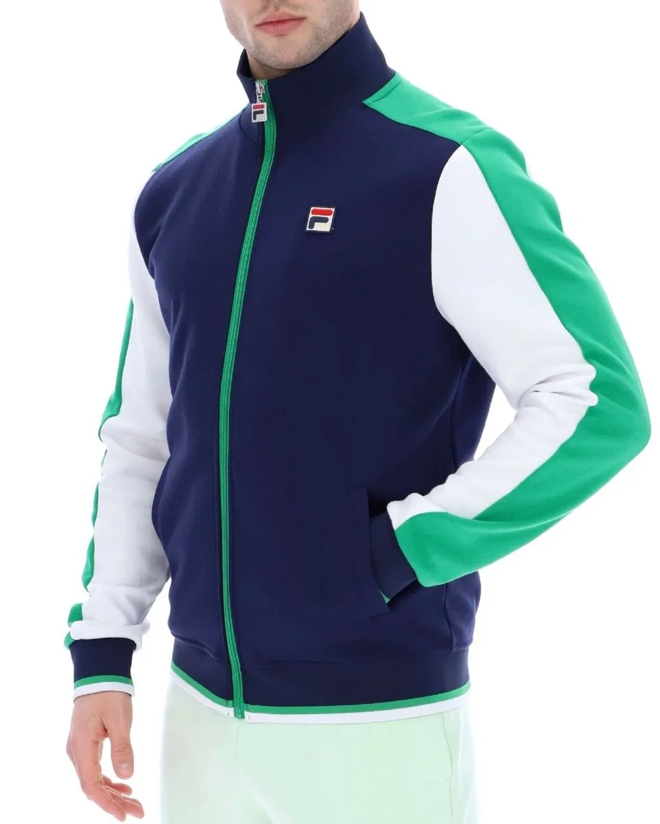 Fila Bivanna Track Jacket in Navy and Jelly Bean