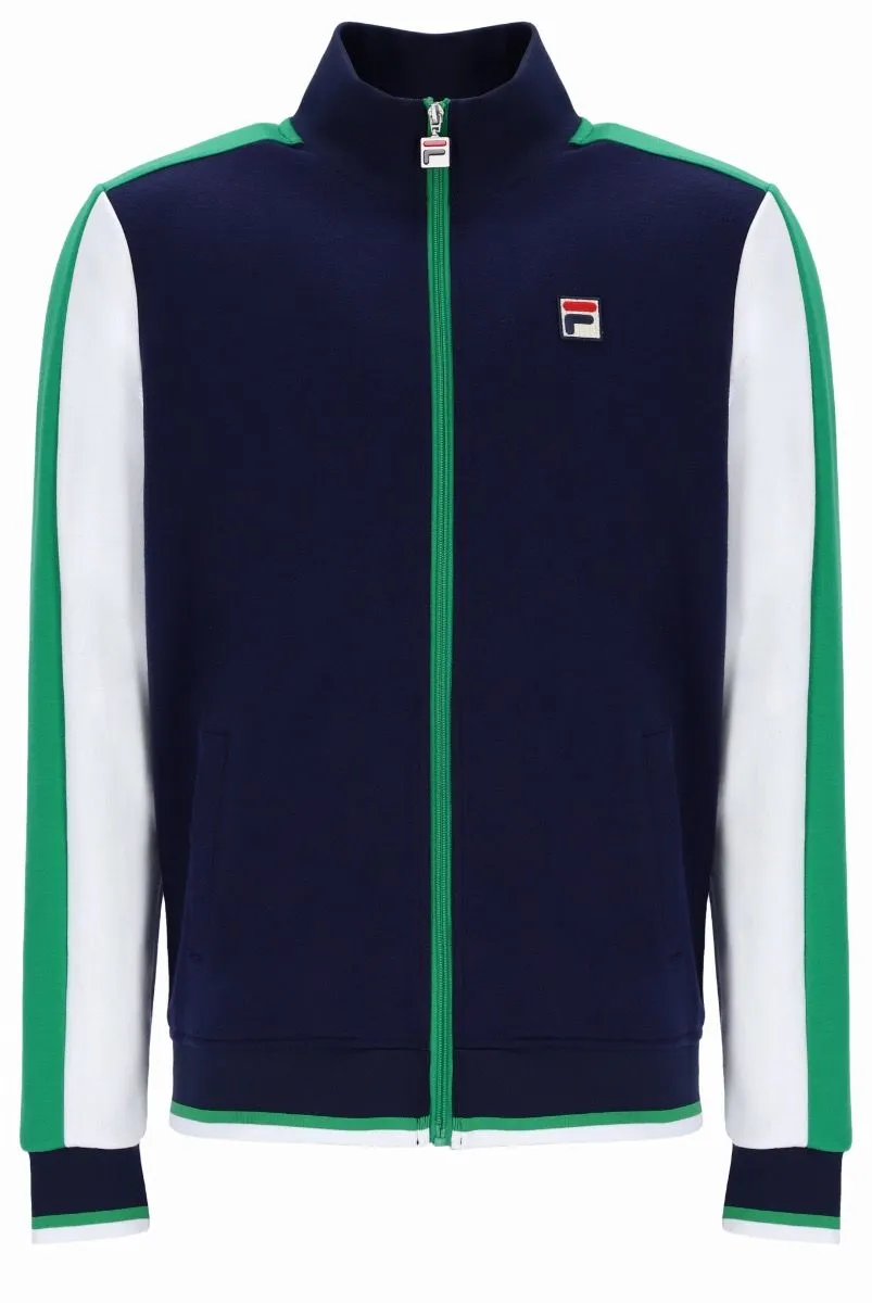 Fila Bivanna Track Jacket in Navy and Jelly Bean