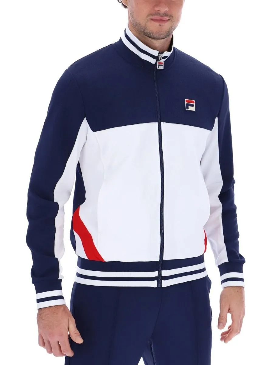 Fila Navy Tiebreaker Funnel Neck Track Jacket