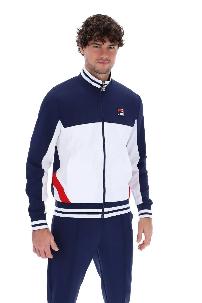 Fila Navy Tiebreaker Funnel Neck Track Jacket