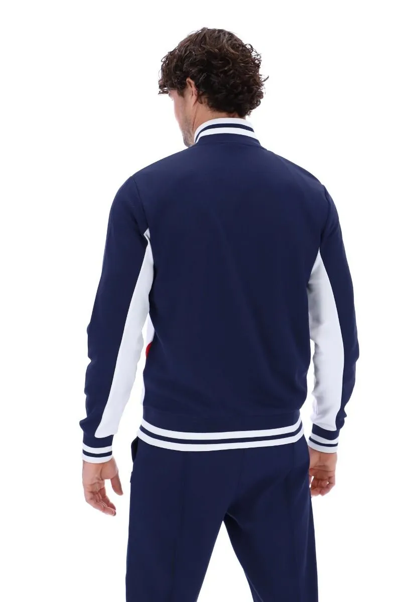 Fila Navy Tiebreaker Funnel Neck Track Jacket