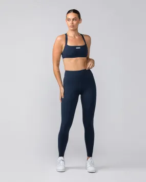 Full Length Navy Leggings - Contour Aura - Better for search optimization.