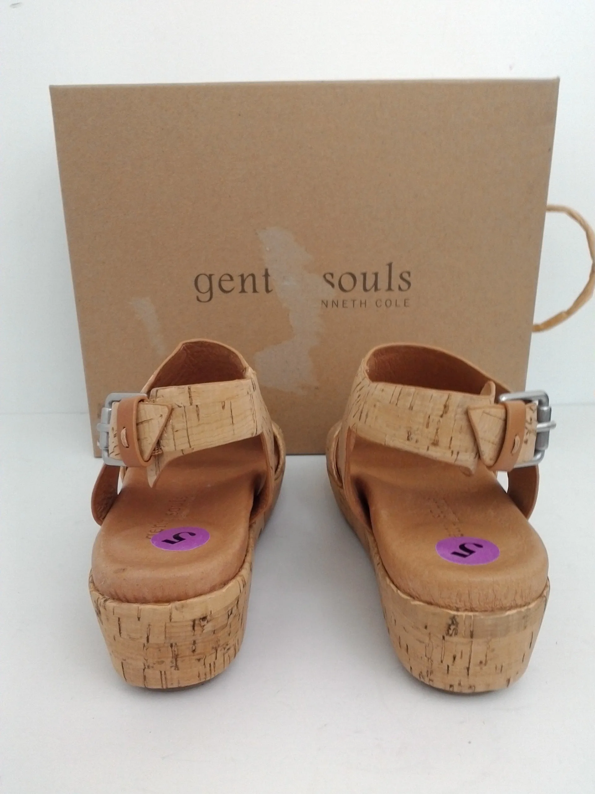 Gentle Souls Women's Natural Lori Sandals Size 5