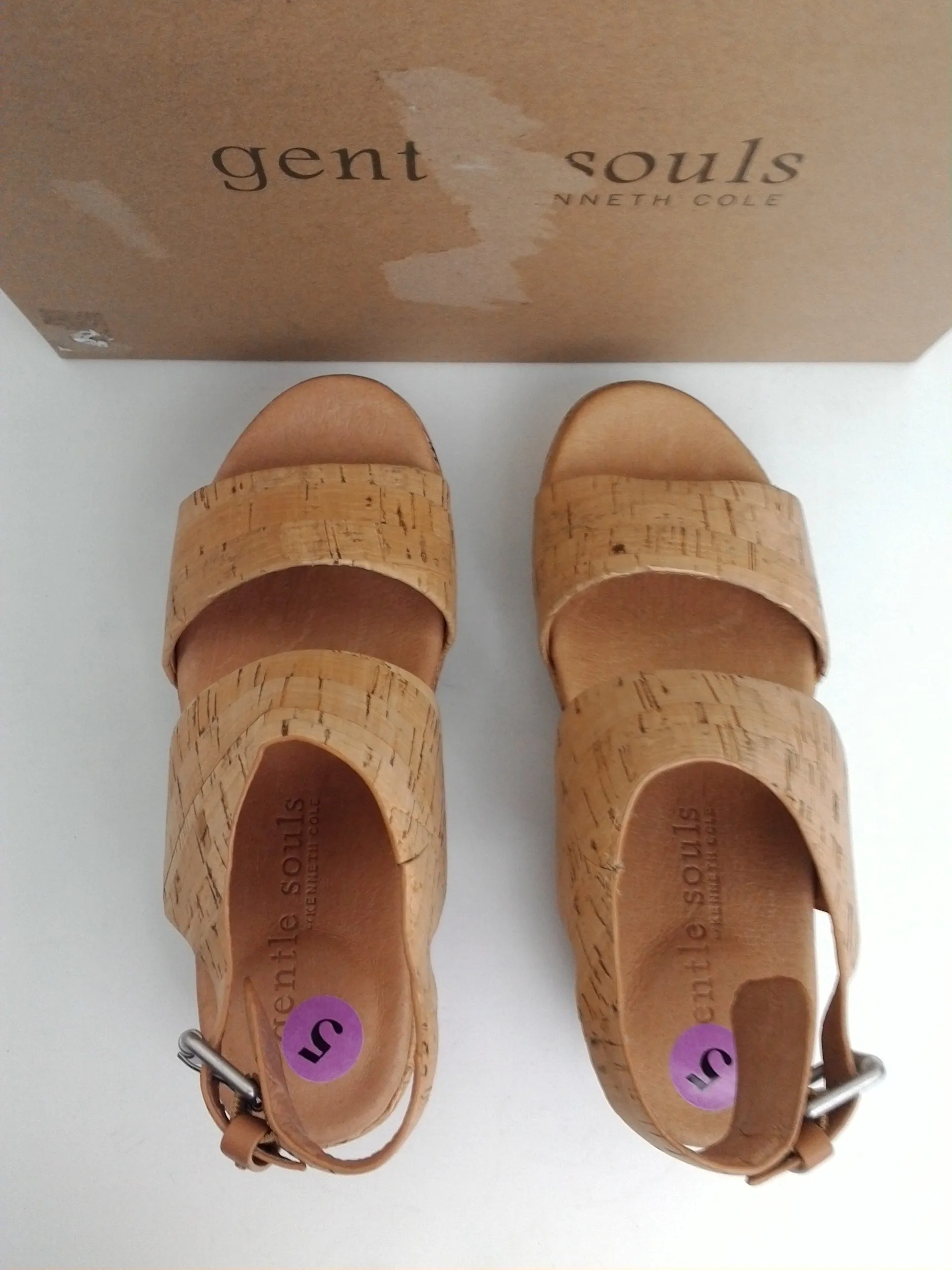 Gentle Souls Women's Natural Lori Sandals Size 5