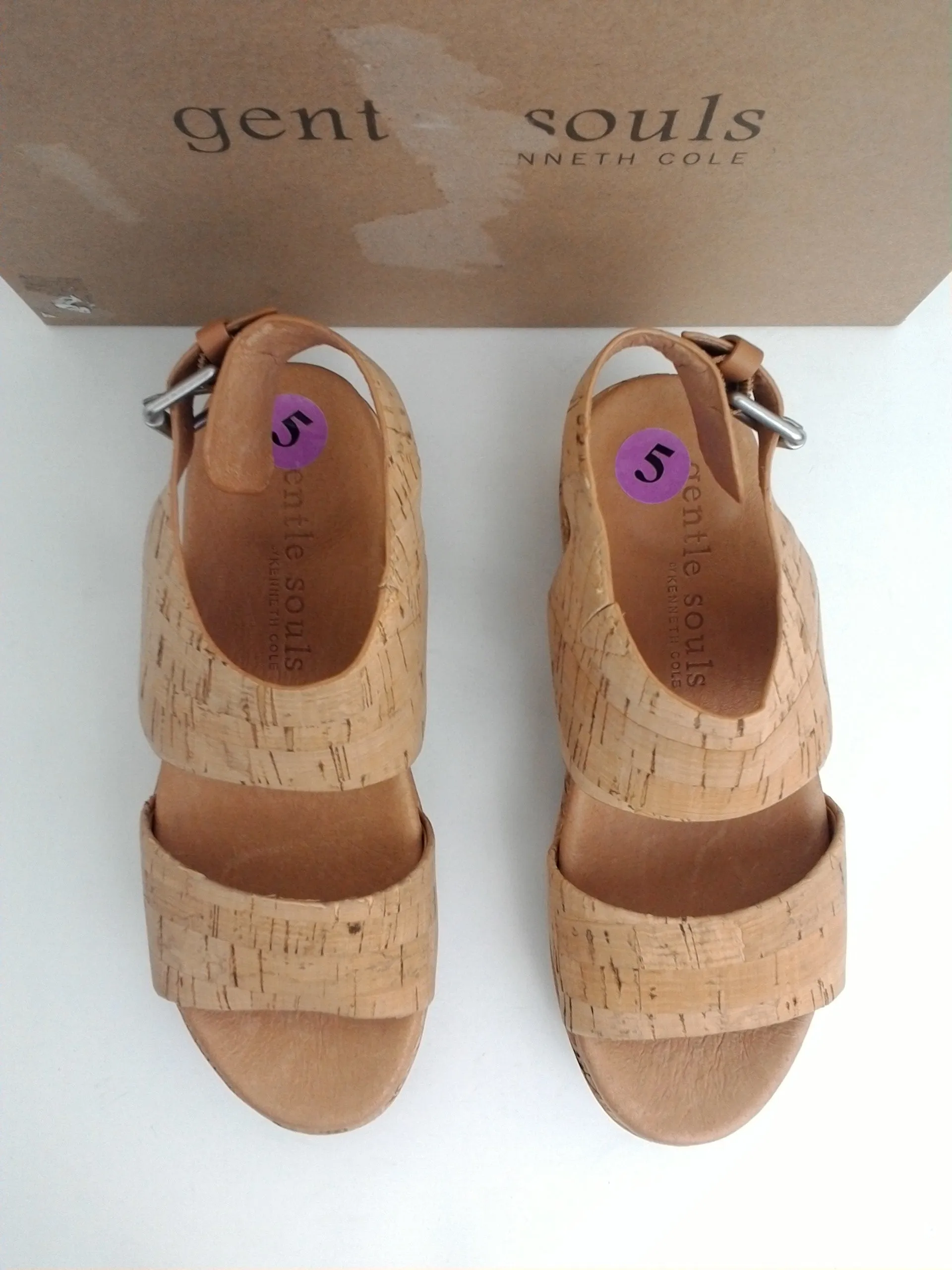 Gentle Souls Women's Natural Lori Sandals Size 5