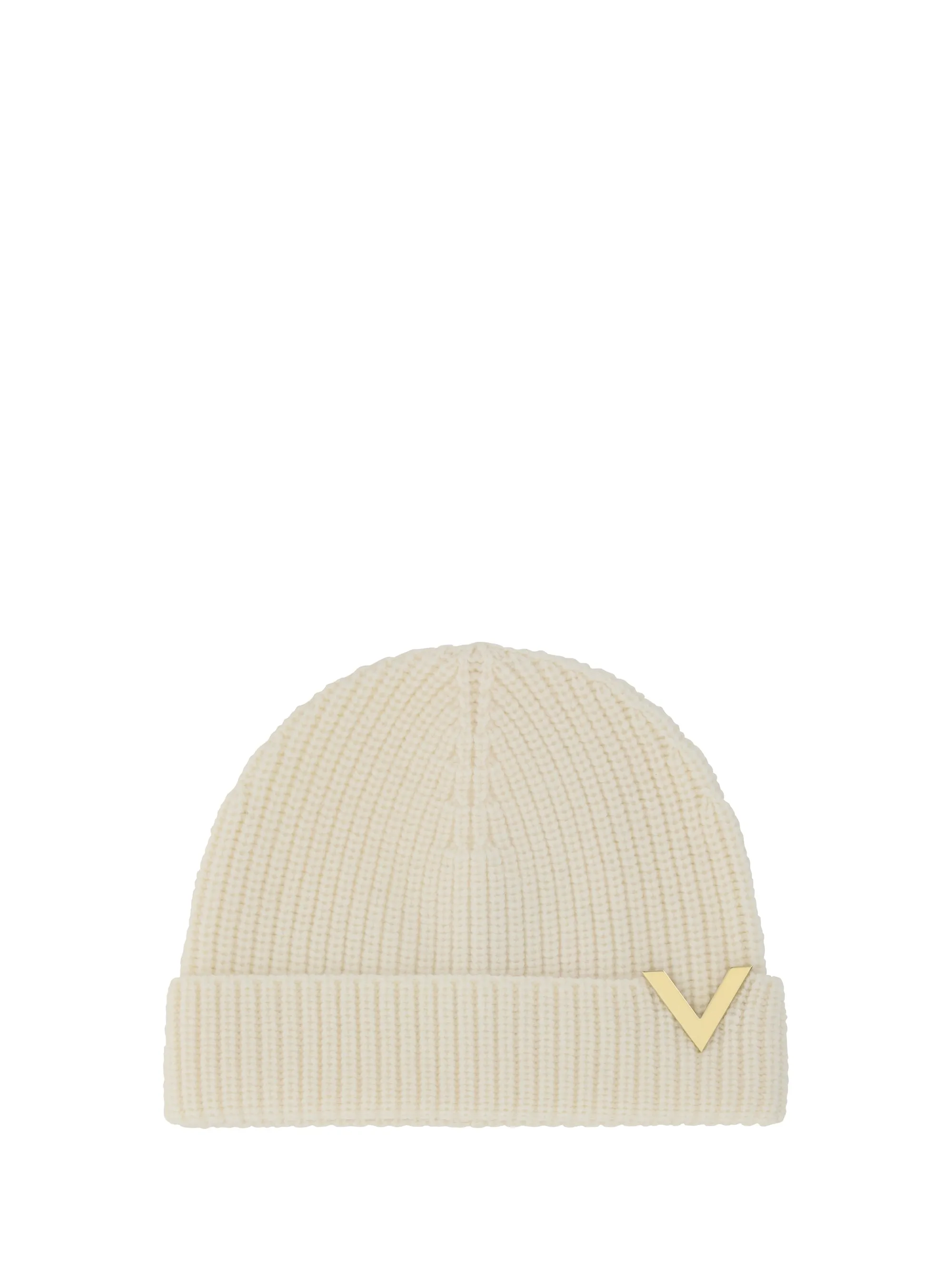 Gold Knitted Wool Beanie