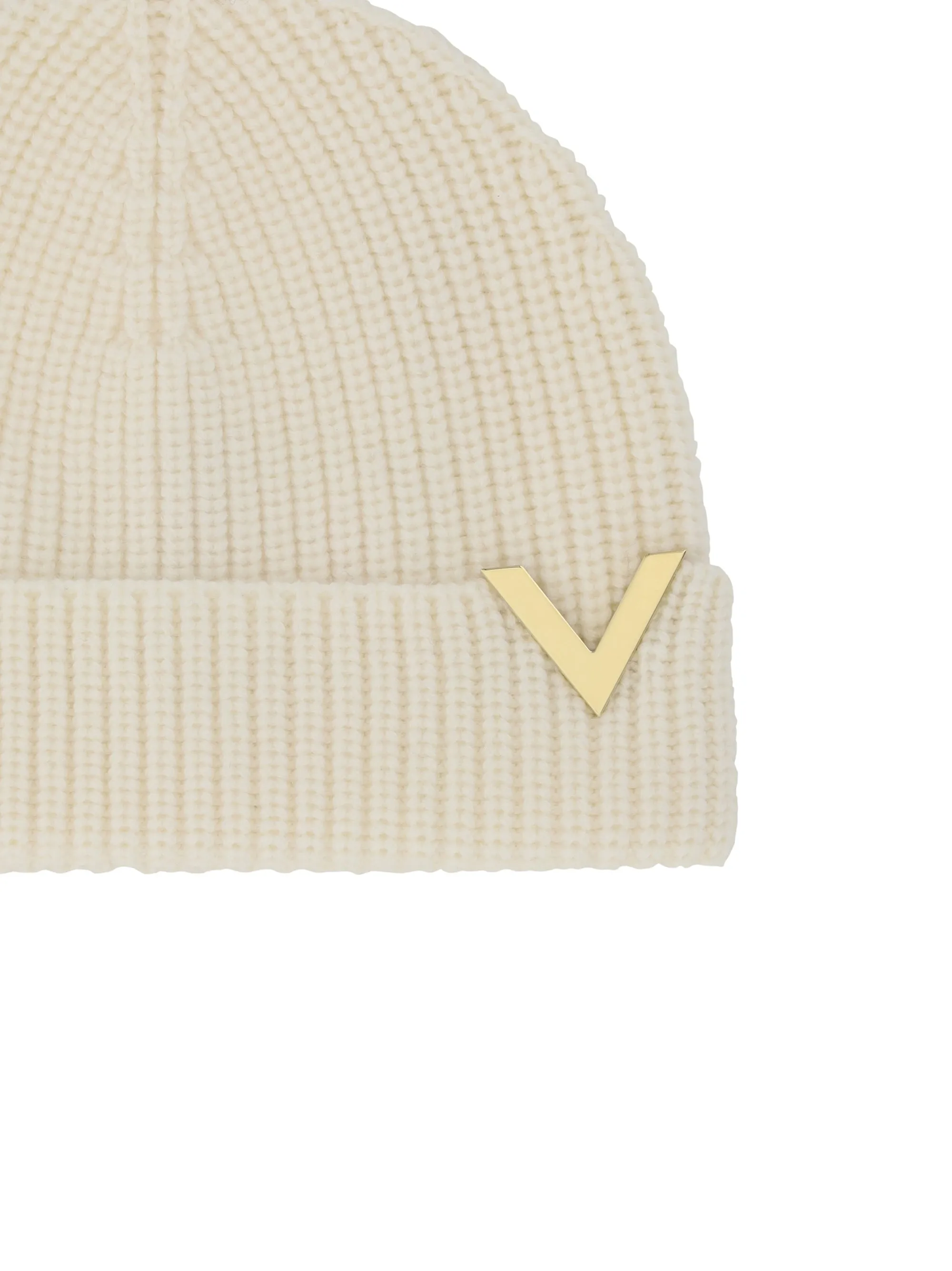 Gold Knitted Wool Beanie