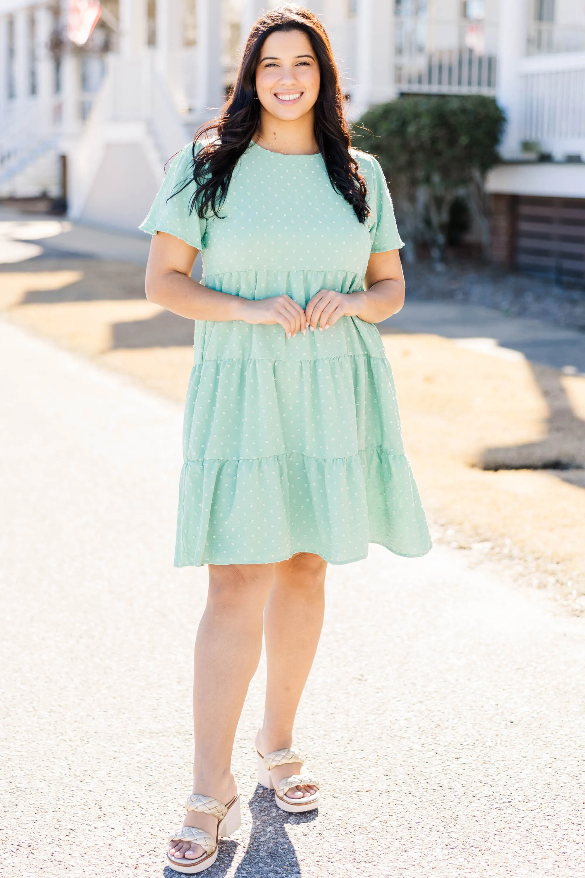 Green Dress for Going Out