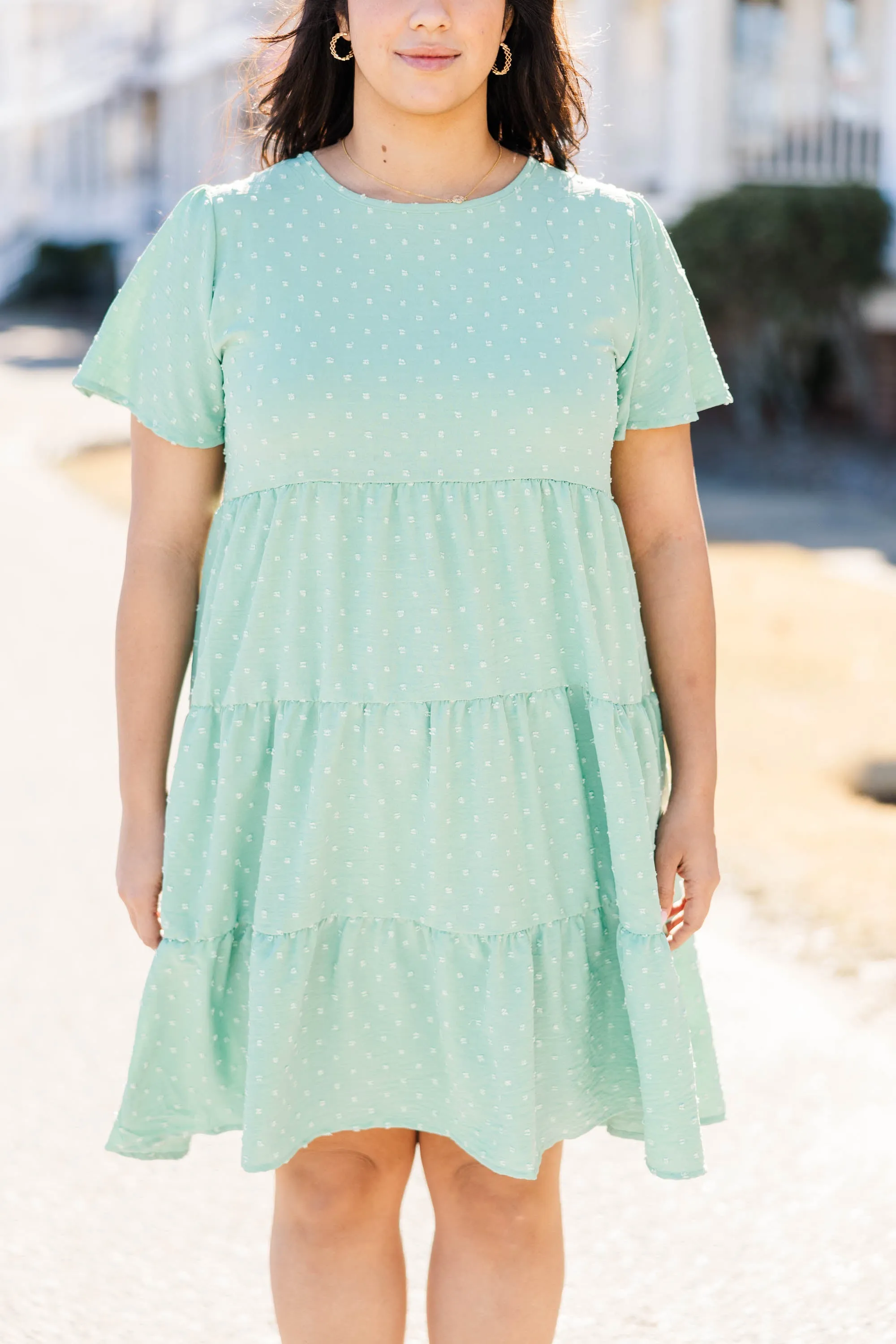 Green Dress for Going Out