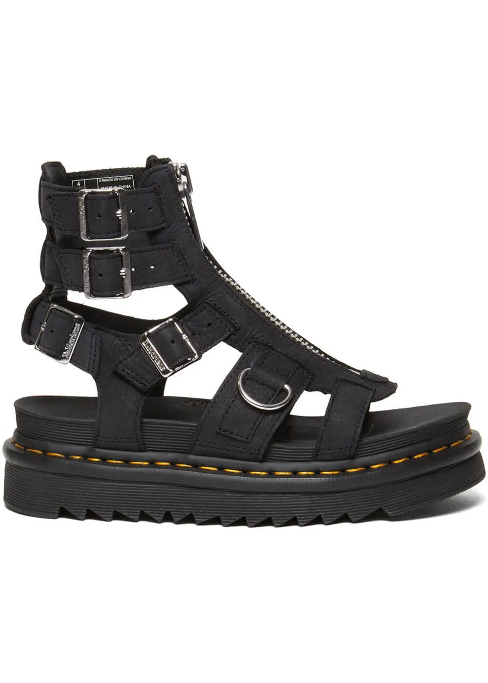 Grey Dr. Martens Olson Sandals