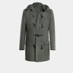 Grey Wool Montgomery coat