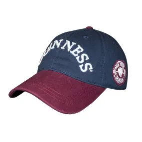 Guinness Navy Wine Distressed Hat