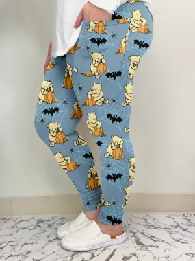 Halloween Bear Leggings with Pockets