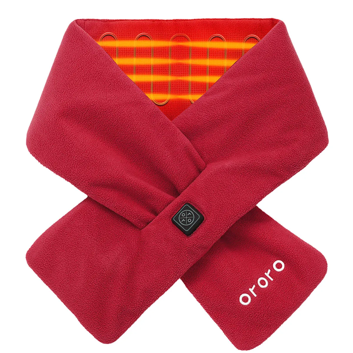 Heated Red Scarf for Men and Women - Ororo