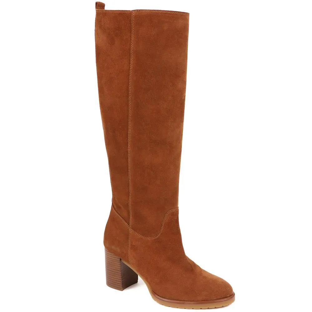 Iona Knee High Slouchy Suede Boots - Shop Now!