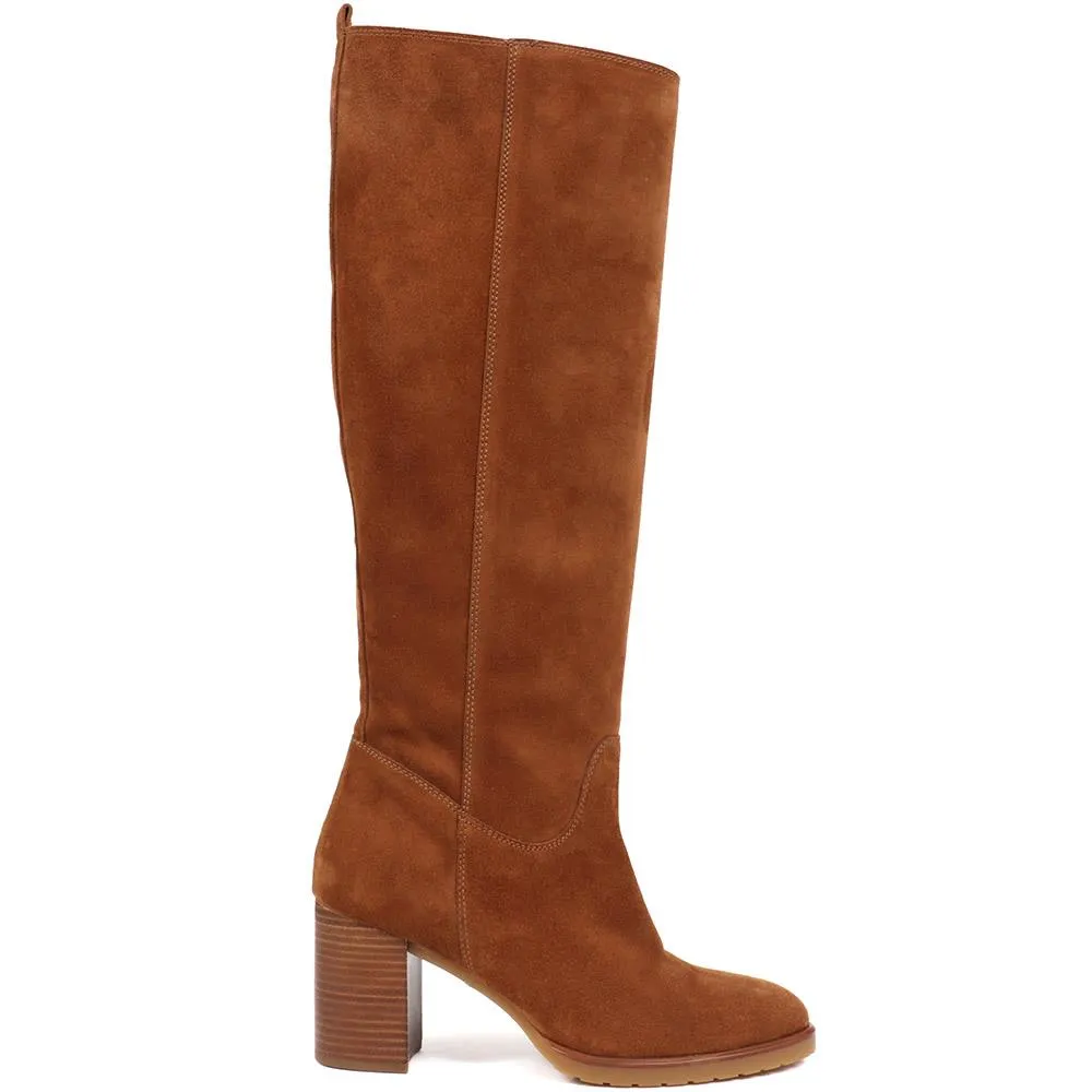 Iona Knee High Slouchy Suede Boots - Shop Now!