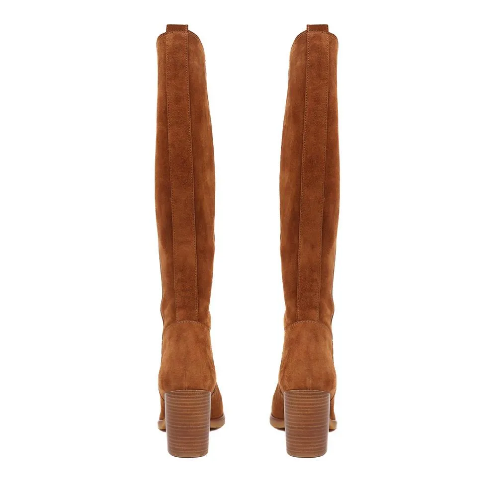 Iona Knee High Slouchy Suede Boots - Shop Now!