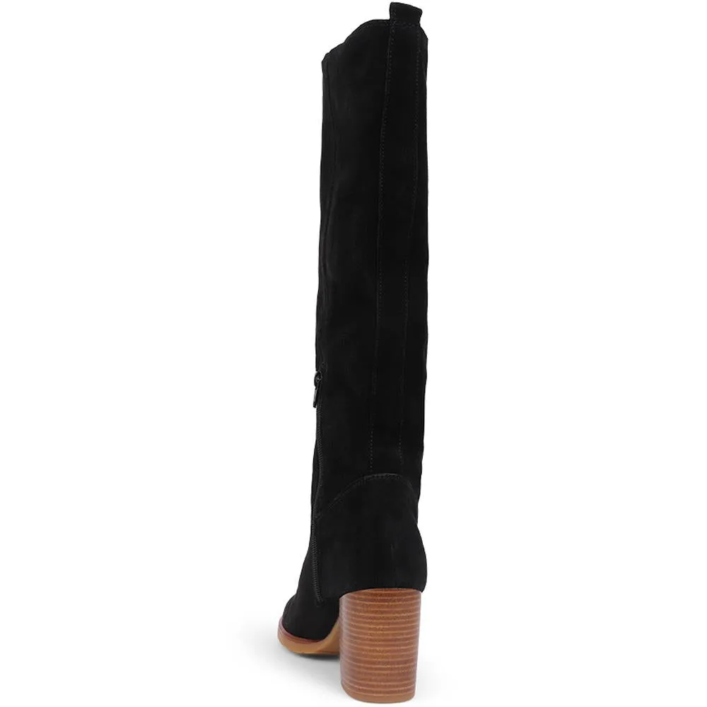 Iona Knee High Slouchy Suede Boots - Shop Now!