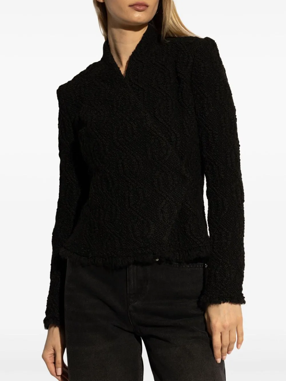 ISABEL MARANT Chic Black Mini Coat Women