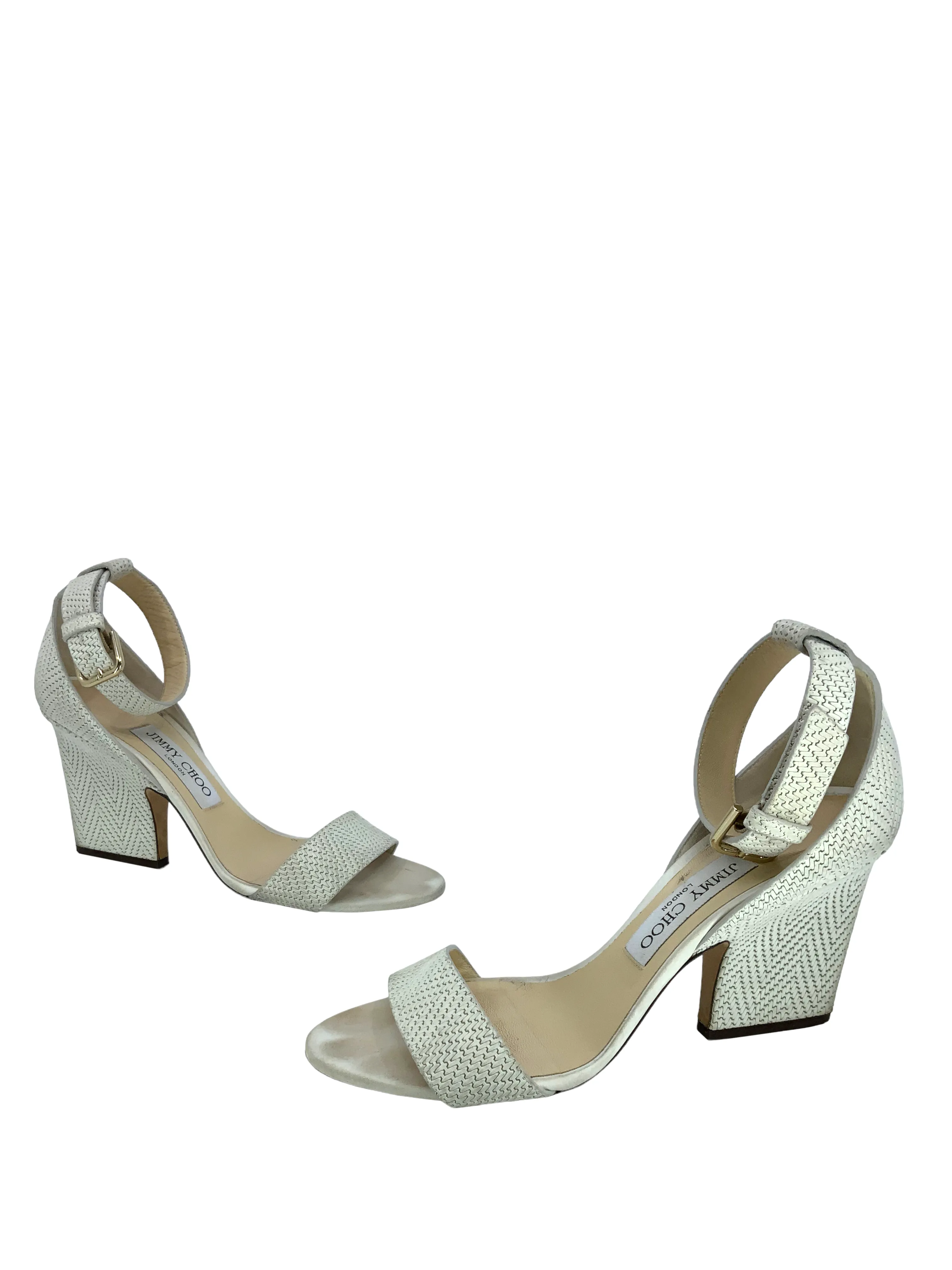 JIMMY CHOO Edina 85 Ankle Strap Sandals Size 7 - Shop Now!