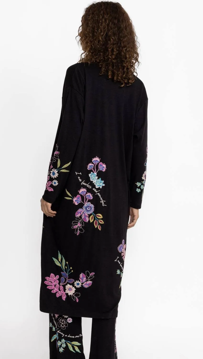 Johnny's Flower Pattern Casual Style Long Sleeves Elegant Look