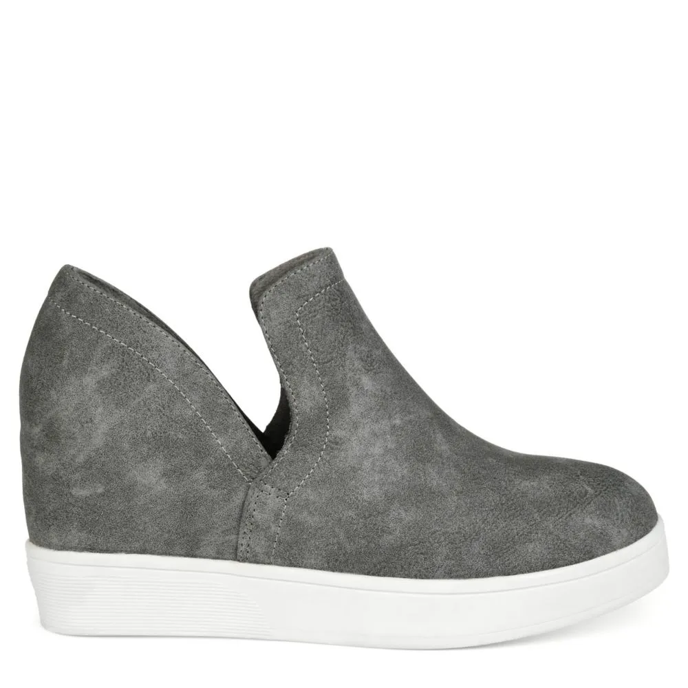 Journee Collection  WOMENS CARDI WEDGE SNEAKER