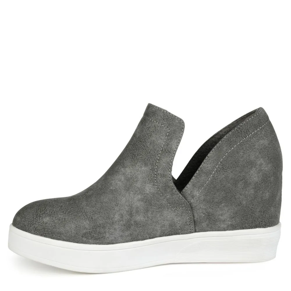 Journee Collection  WOMENS CARDI WEDGE SNEAKER