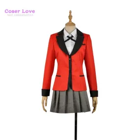 Kakegurui Yumeko Jabami Cosplay Costume Halloween Christmas Carnaval.