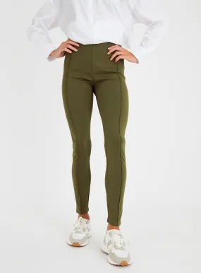 Khaki Smart Ponte Pintuck Leggings 12R - Leggings - Tu - Buy online