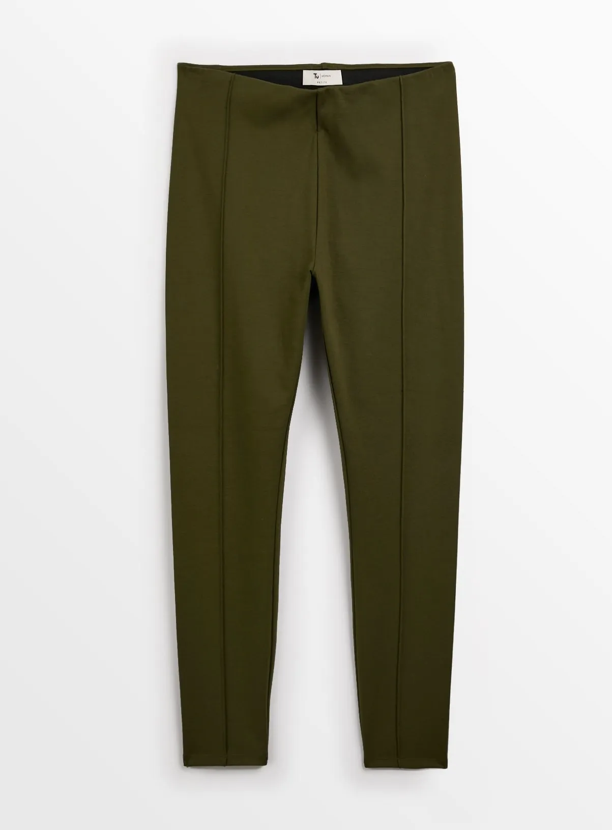 Khaki Smart Ponte Pintuck Leggings 12R - Leggings - Tu - Buy online