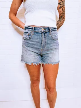 Knockout High Rise A-Line Jean Short