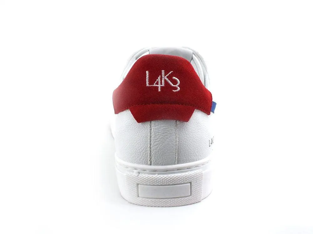 L4K3 College Sneaker White Blue Red F57-COL