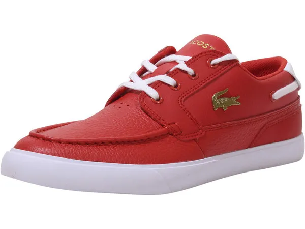 Lacoste Men's Red/White Bayliss-Deck Sneakers Boat Shoes Size: 13 7-41CMA007017K