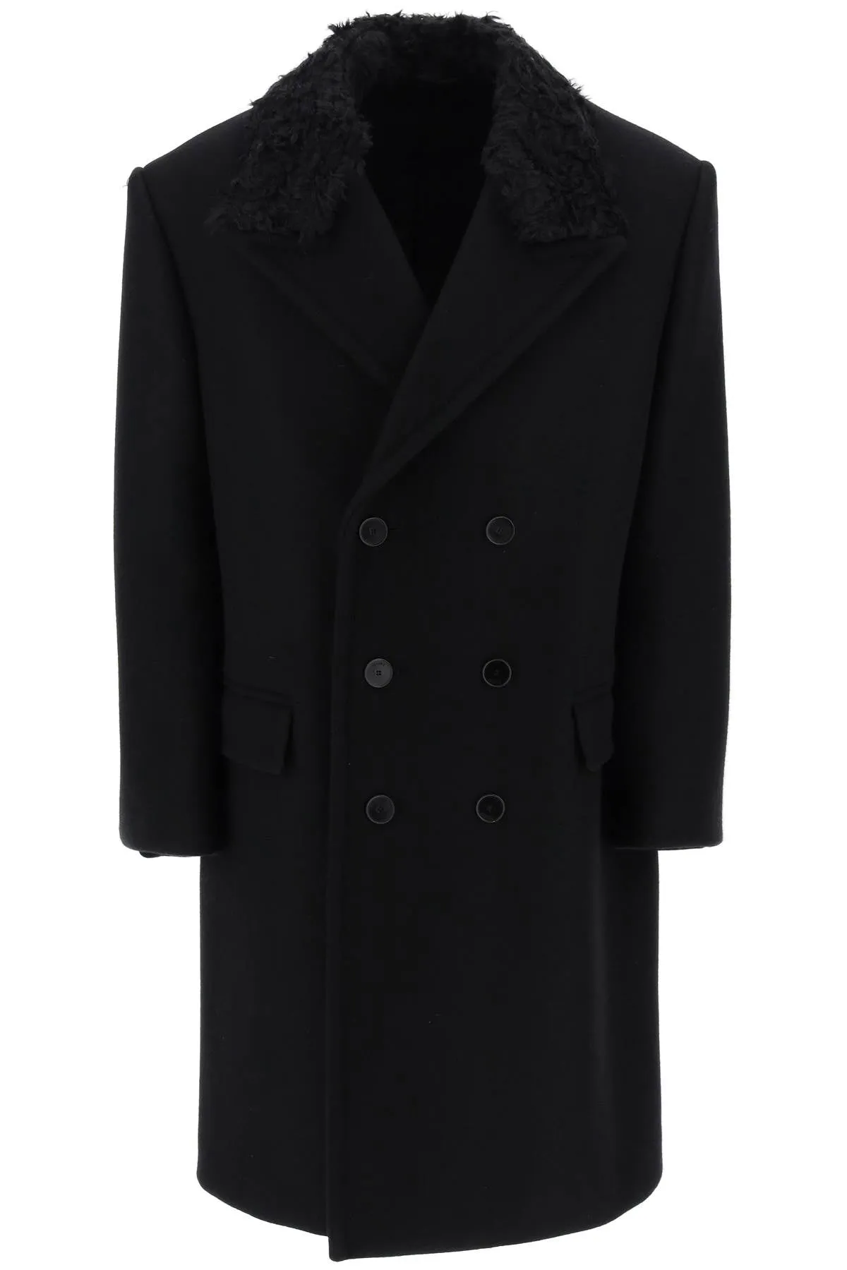 Lanvin black wool oversized coat RMCO00285805H23