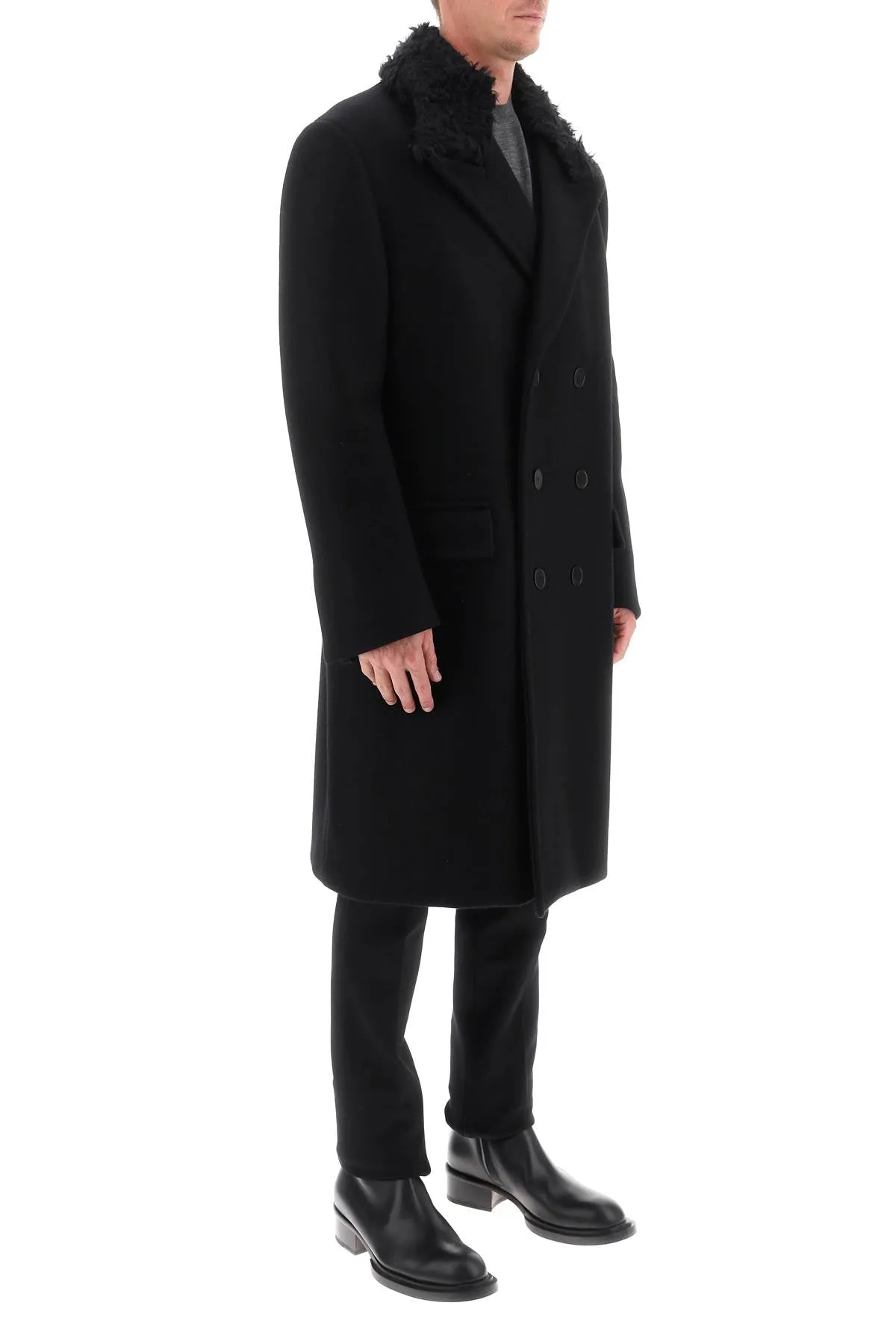 Lanvin black wool oversized coat RMCO00285805H23