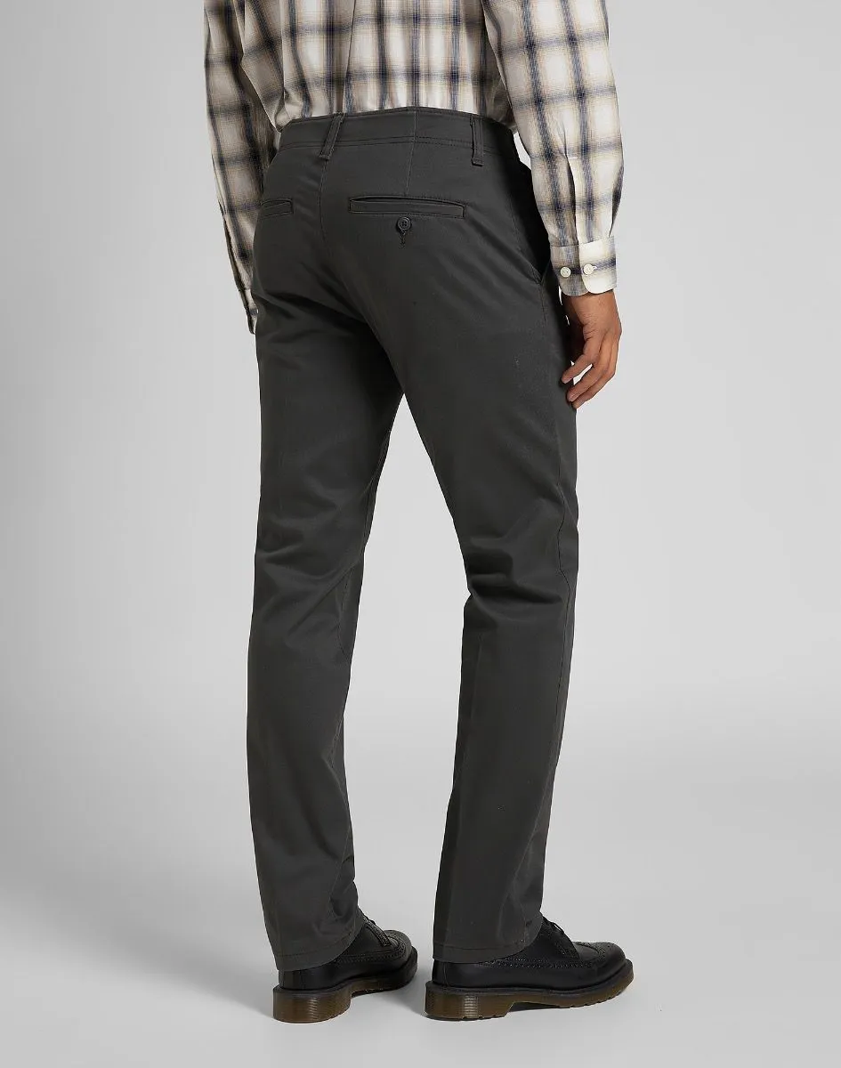 Lee Dark Grey Extreme Motion Slim Stretch Chino Trousers