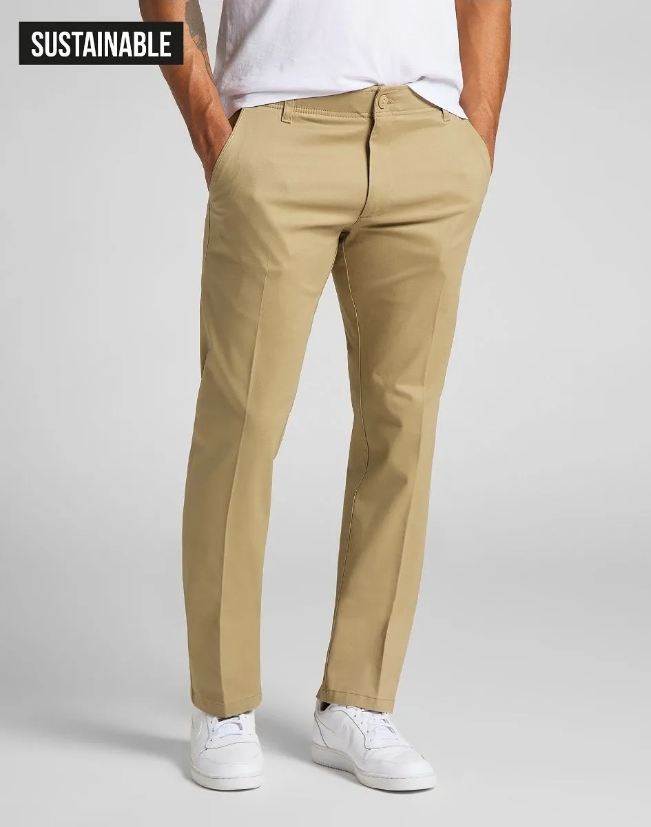 Lee Extreme Motion Slim Stretch Chinos in Taupe